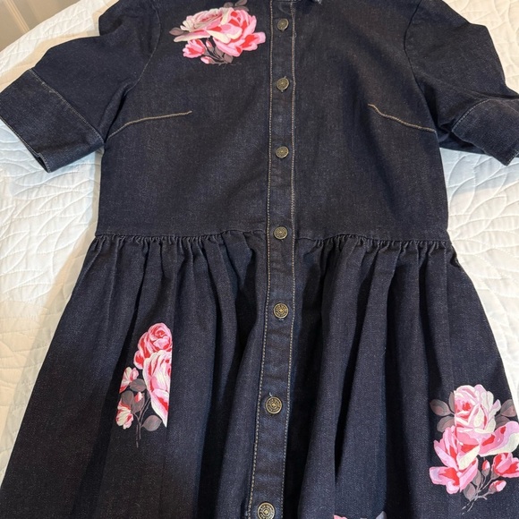 Kate spade broome street rose denim shirtdress size 10 NWOT - Picture 10 of 12